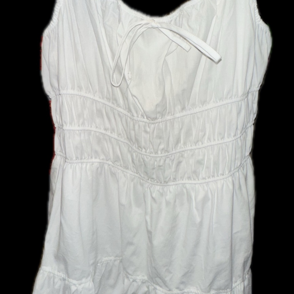& Other Stories White Midi Dress